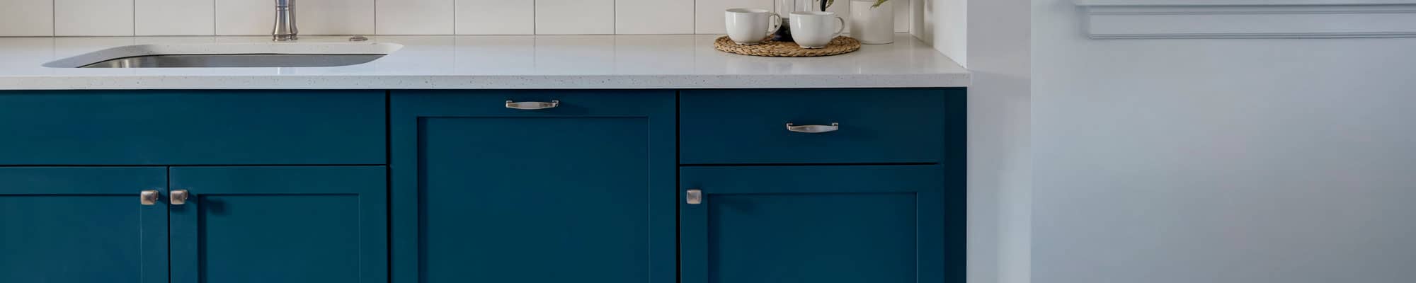 Resprayed kitchen cupboards in Chester